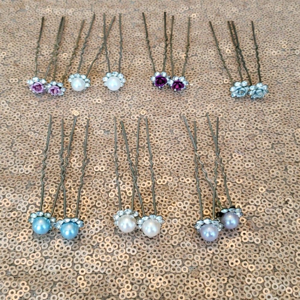 Crownal hair bouquet hair pins